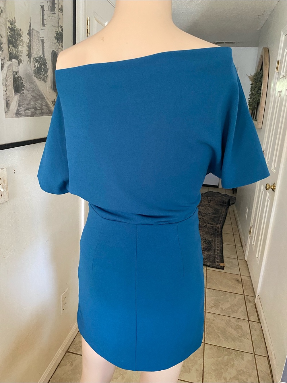 Alexia Admor One-Shoulder Teal Dress - Picture 4 of 6